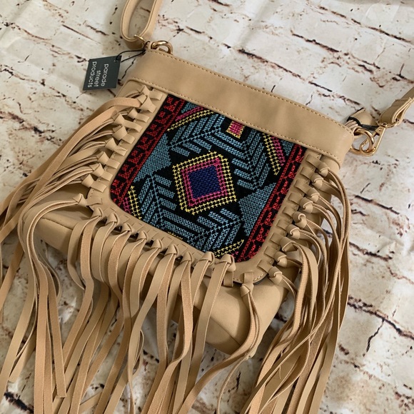 Handbags - fringe cross body bag
